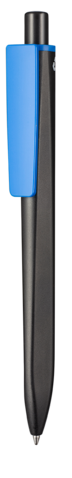 Kugelschreiber RIDGE SCHWARZ RECYCLED–schwarz recycled/blau recycled (1397) bedrucken, Art.-Nr. 99800_1525_4146