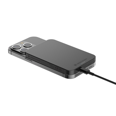 Urban Vitamin Richmond 5000mAh Powerbank aus RCS Plastik/Alu schwarz bedrucken, Art.-Nr. P322.821