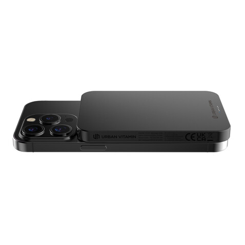 Urban Vitamin Richmond 5000mAh Powerbank aus RCS Plastik/Alu schwarz bedrucken, Art.-Nr. P322.821