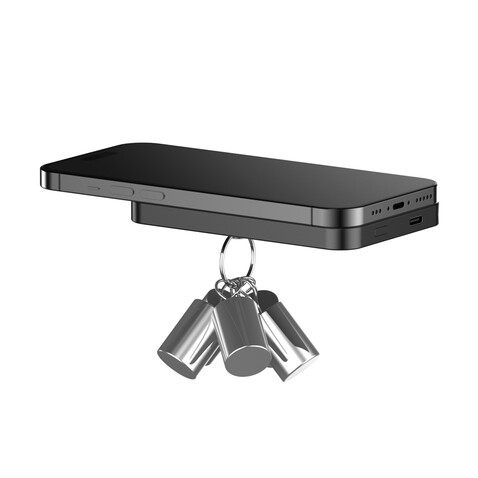Urban Vitamin Richmond 5000mAh Powerbank aus RCS Plastik/Alu schwarz bedrucken, Art.-Nr. P322.821