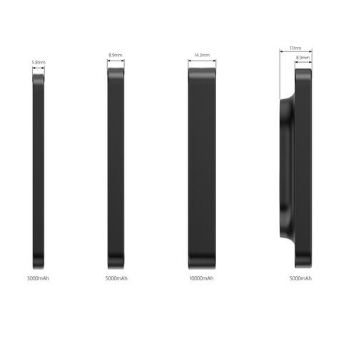Urban Vitamin Richmond 5000mAh Powerbank aus RCS Plastik/Alu schwarz bedrucken, Art.-Nr. P322.821