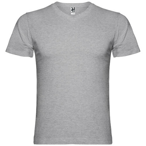 Samoyedo T-Shirt mit V-Ausschnitt für Herren, Marl Grey bedrucken, Art.-Nr. R65032U2