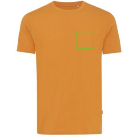 Iqoniq Bryce T-Shirt aus recycelter Baumwolle sundial orange bedrucken, Art.-Nr. T9100.012.XXXL