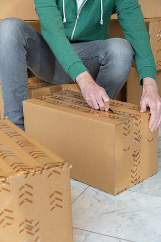 Paketmesser schwarz bedrucken, Art.-Nr. P215.041