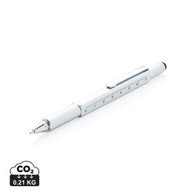 5-in-1 Aluminium Tool-Stift grau bedrucken, Art.-Nr. P221.552 5-in-1 Aluminium Tool-Stift grau bedrucken, Art.-Nr. P221.552