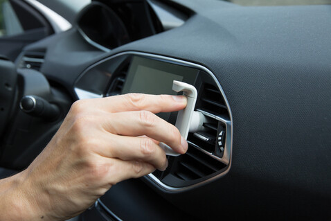 360° Auto Telefonhalter weiß bedrucken, Art.-Nr. P302.823