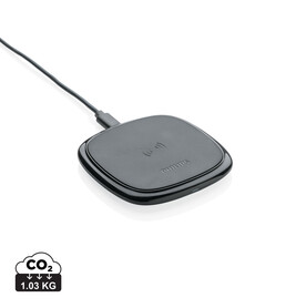 Philips 10W Qi Wireless-Charger schwarz bedrucken, Art.-Nr. P308.741