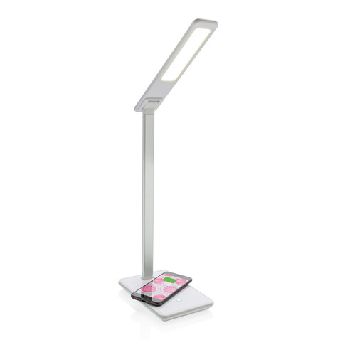 5W Wireless Charging Schreibtischlampe weiß bedrucken, Art.-Nr. P308.783