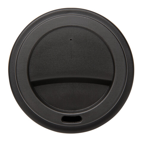 Wiederverwendbarer Kaffeebecher 350ml schwarz bedrucken, Art.-Nr. P432.681
