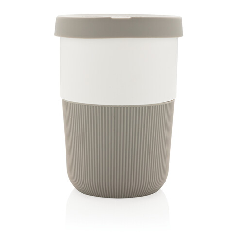 PLA Cup Coffee-To-Go 380ml grau bedrucken, Art.-Nr. P432.832
