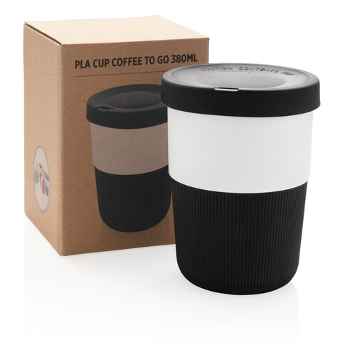 PLA Cup Coffee-To-Go 380ml schwarz bedrucken, Art.-Nr. P432.831