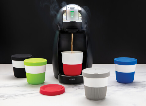PLA Cup Coffee-To-Go 280ml schwarz bedrucken, Art.-Nr. P432.891
