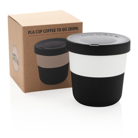 PLA Cup Coffee-To-Go 280ml schwarz bedrucken, Art.-Nr. P432.891