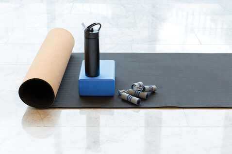 Sport Edelstahlflasche mit Trinkvorrichtung schwarz bedrucken, Art.-Nr. P433.161
