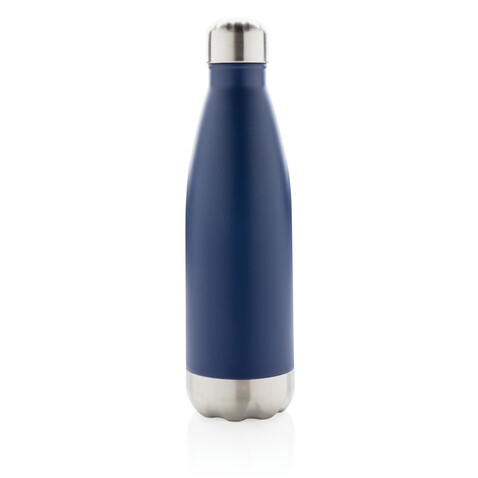 Vakuumisolierte Stainless Steel Flasche blau bedrucken, Art.-Nr. P436.495