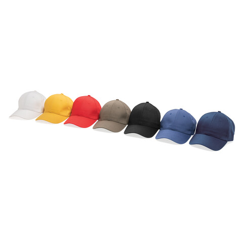 Impact 6 Panel Kappe aus 280gr rCotton mit AWARE™ Tracer schwarz bedrucken, Art.-Nr. P453.301