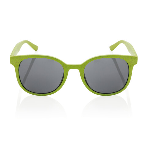 Weizenstroh Sonnenbrille grün bedrucken, Art.-Nr. P453.917