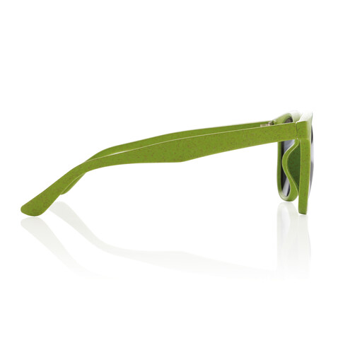 Weizenstroh Sonnenbrille grün bedrucken, Art.-Nr. P453.917