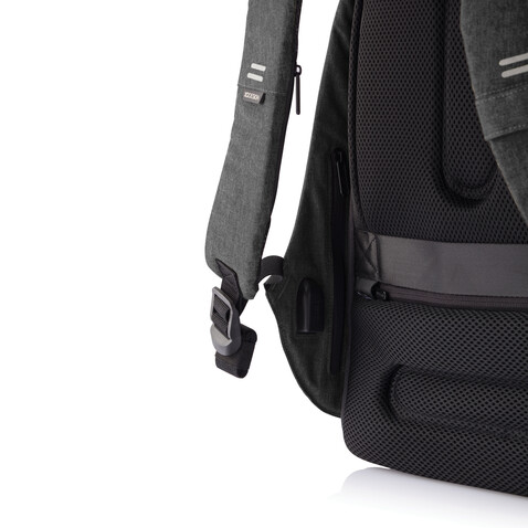 Bobby Hero Regular Anti-Diebstahl-Rucksack anthrazit, grau bedrucken, Art.-Nr. P705.291