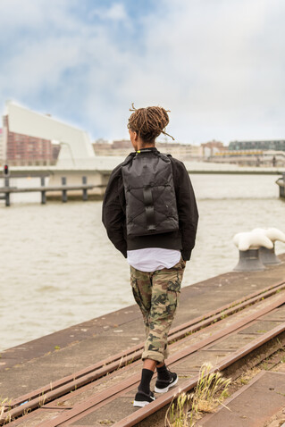 Urban Lite Anti-Diebstahl-Rucksack anthrazit bedrucken, Art.-Nr. P705.501