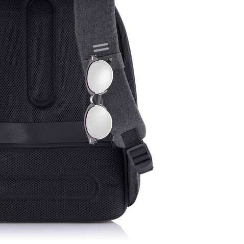 Bobby Hero XL Anti-Diebstahl-Rucksack schwarz, grau bedrucken, Art.-Nr. P705.711