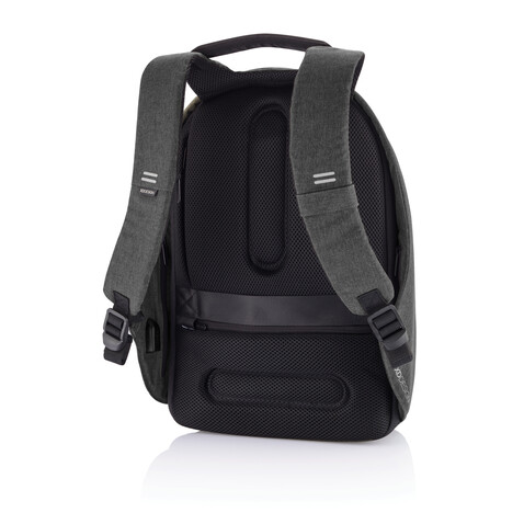 Bobby Hero XL Anti-Diebstahl-Rucksack schwarz, grau bedrucken, Art.-Nr. P705.711