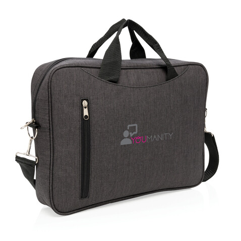 Basic 15” Laptop-Tasche anthrazit bedrucken, Art.-Nr. P730.021