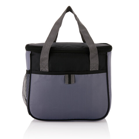 Basic Kühltasche schwarz, grau bedrucken, Art.-Nr. P733.031