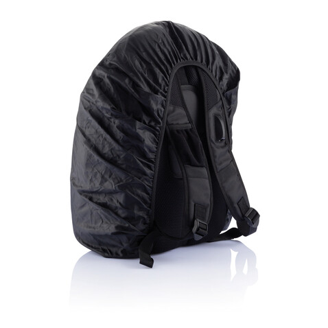 Outdoor Laptop Rucksack schwarz bedrucken, Art.-Nr. P742.010