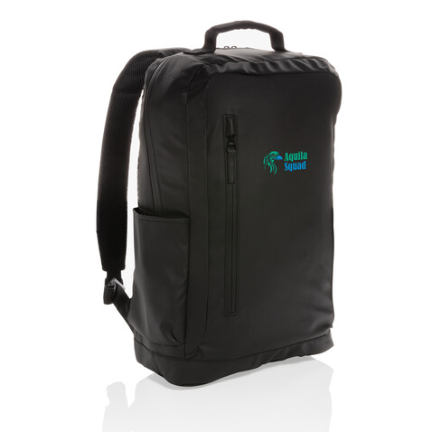 Fashion schwarzer 15.6&quot; Laptop-Rucksack, PVC-frei schwarz bedrucken, Art.-Nr. P760.131