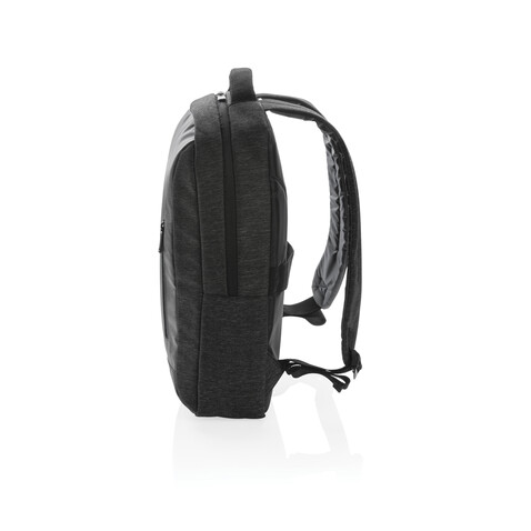 900D Laptop-Rucksack, PVC-frei schwarz bedrucken, Art.-Nr. P762.411