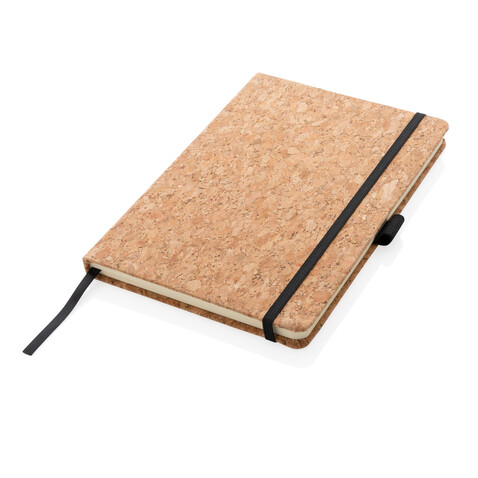 Kork Hardcover Notizbuch A5 braun bedrucken, Art.-Nr. P774.249