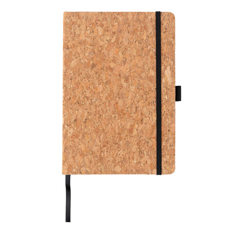Kork Hardcover Notizbuch A5 braun bedrucken, Art.-Nr. P774.249