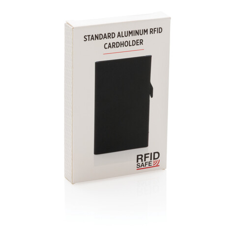 Aluminium RFID Kartenhalter schwarz bedrucken, Art.-Nr. P820.041