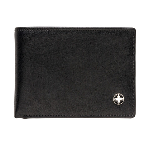 RFID Anti-Skimming Portemonnaie schwarz, schwarz bedrucken, Art.-Nr. P820.410