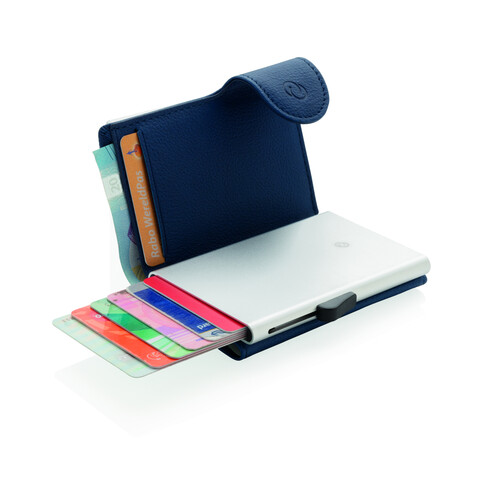 C-Secure RFID Kartenhalter und Geldbörse blau bedrucken, Art.-Nr. P850.515