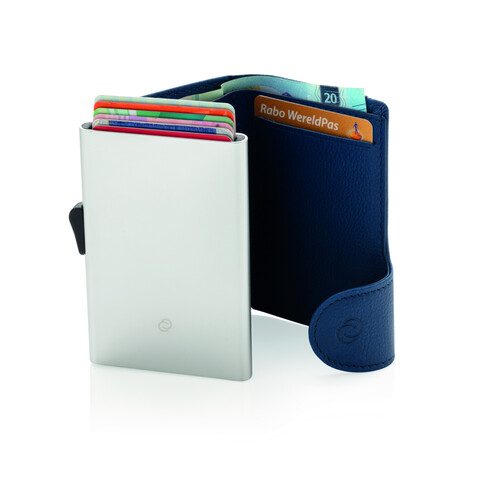 C-Secure RFID Kartenhalter und Geldbörse blau bedrucken, Art.-Nr. P850.515