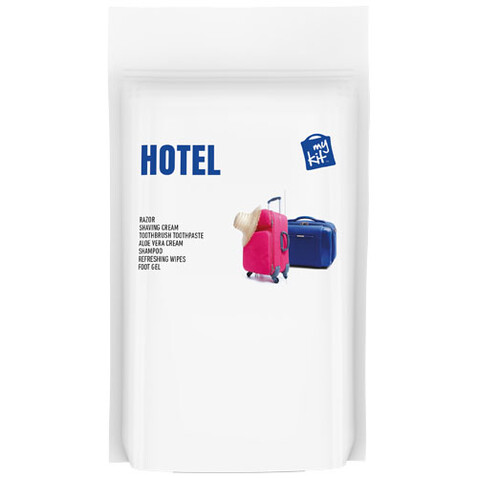 MyKit Hotel in Papiertasche, weiss bedrucken, Art.-Nr. 1Z261601