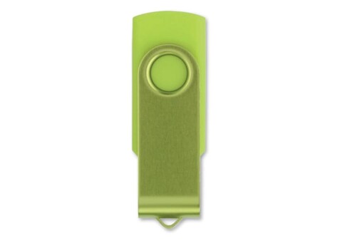 8GB USB-Stick Twister - Hellgrün bedrucken, Art.-Nr. LT26403-N0032