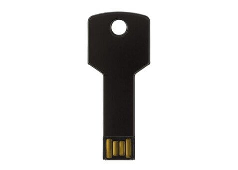 8GB USB-Stick Schlüssel - Schwarz bedrucken, Art.-Nr. LT26903-N0002