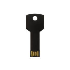 8GB USB-Stick Schlüssel - Schwarz bedrucken, Art.-Nr. LT26903-N0002