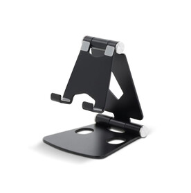 1207 | Foldable Smartphone Stand - Schwarz bedrucken, Art.-Nr. LT40310-N0002