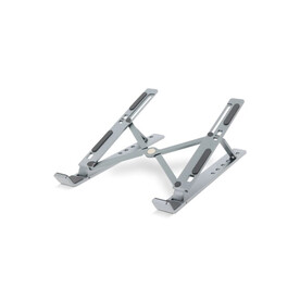 1208 | Foldable Laptop Stand - Gun metal - light bedrucken, Art.-Nr. LT40311-N0034
