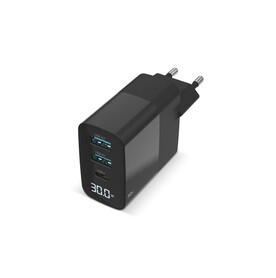 Sitecom CH-1001 30W GaN Power Delivery Wall Charger with LED display - Schwarz bedrucken, Art.-Nr. LT40600-N0002