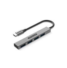Sitecom CN-5001 USB-C to 4x USB-A Nano hub - Grau bedrucken, Art.-Nr. LT40606-N0061