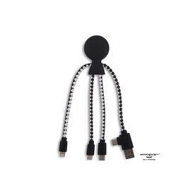 2067 | Xoopar Mr. Bio Wheat Eco-Friendly Cable - Schwarz bedrucken, Art.-Nr. LT41003-N0002