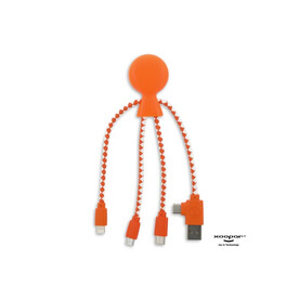 2081 | Xoopar Mr. Bio Charging cable - Orange bedrucken, Art.-Nr. LT41004-N0026