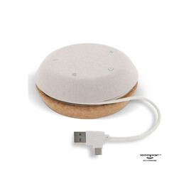 3189 | Xoopar Meetair Conference Speaker - Natur bedrucken, Art.-Nr. LT41712-N0094