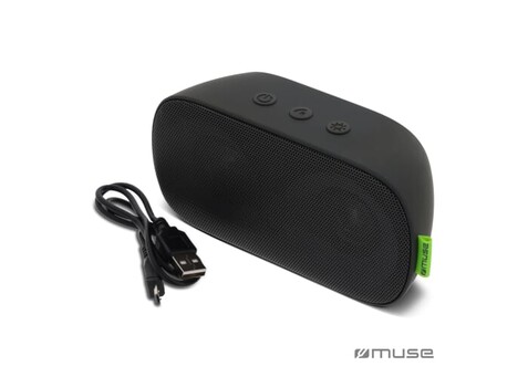 M-370 DJ | Muse 6W Bluetooth Speaker With Ambiance Light - Schwarz bedrucken, Art.-Nr. LT45802-N0002
