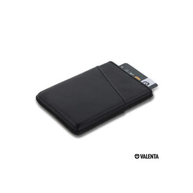 7219 | Valenta Card Case Pocket Duo - Schwarz bedrucken, Art.-Nr. LT48905-N0002